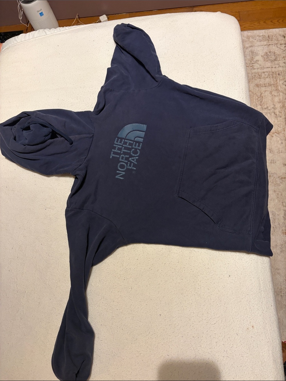 The North Face Men's Navy Pullover Hoodie with Front Logo